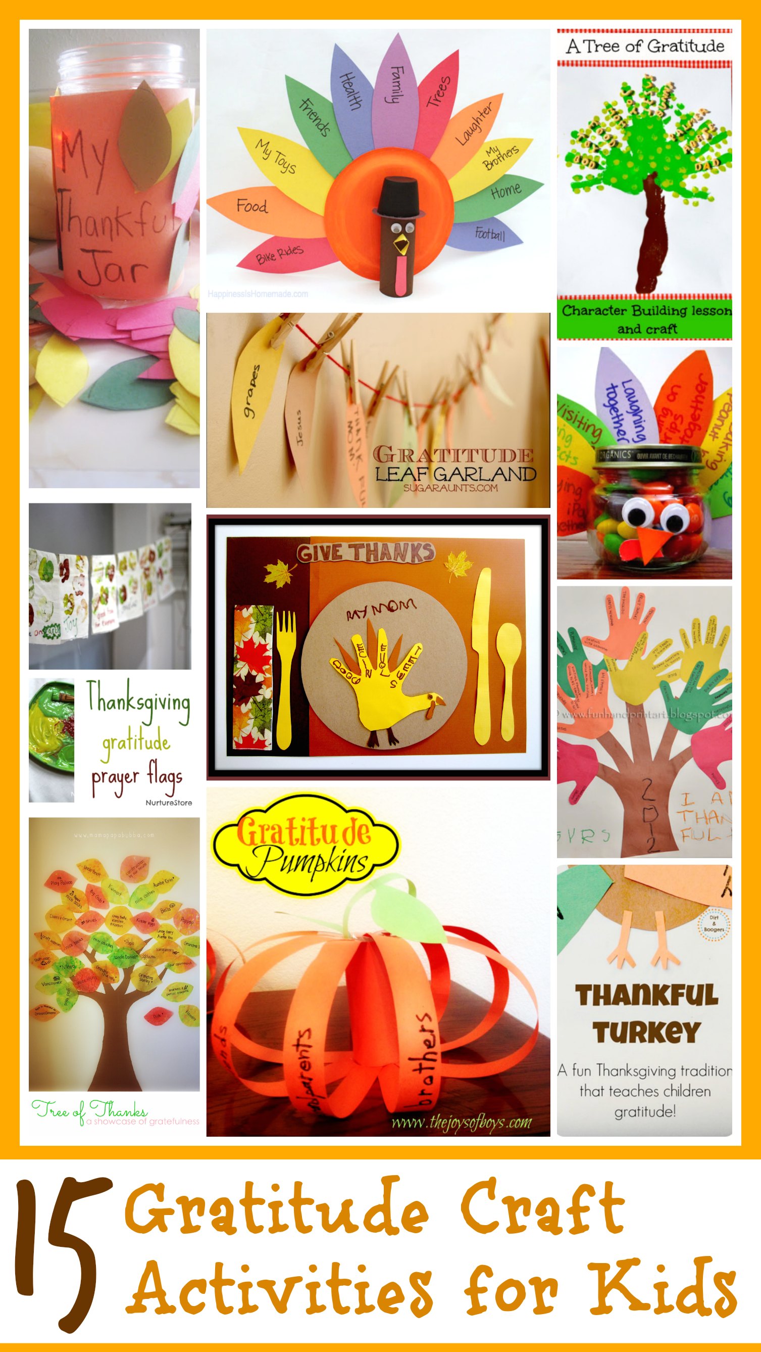 15 Gratitude Crafts For Kids Mama s Happy Hive