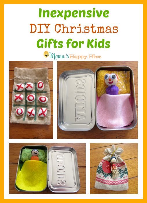 Inexpensive DIY Christmas Gifts for Kids www.mamashappyhive.com